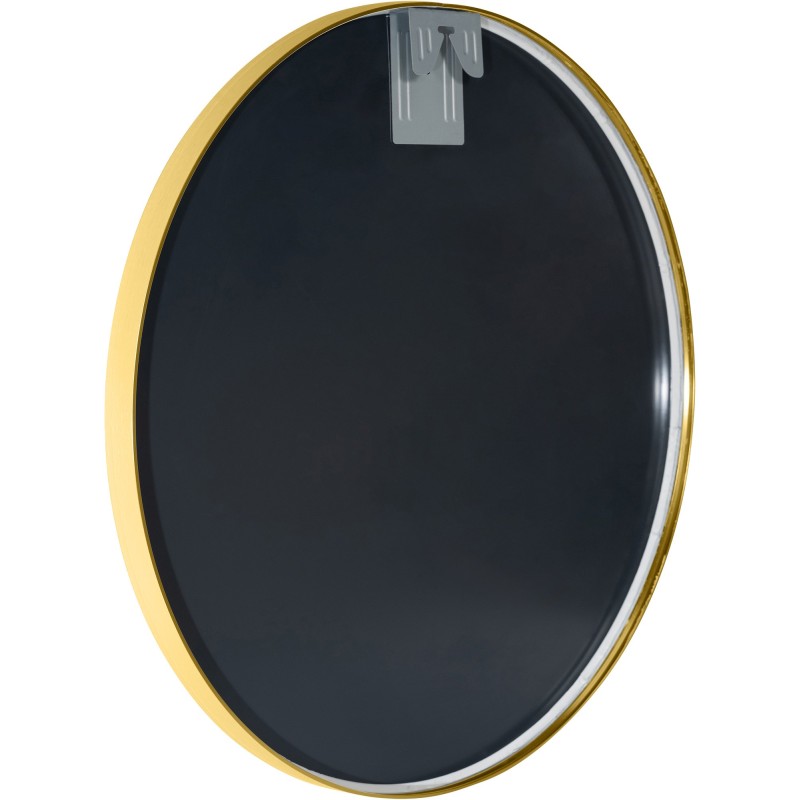 Espejo de pared Elsie L, acabado dorado brillante