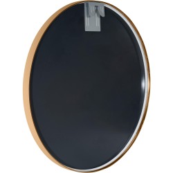 Espejo de pared Elsie L, dorado mate