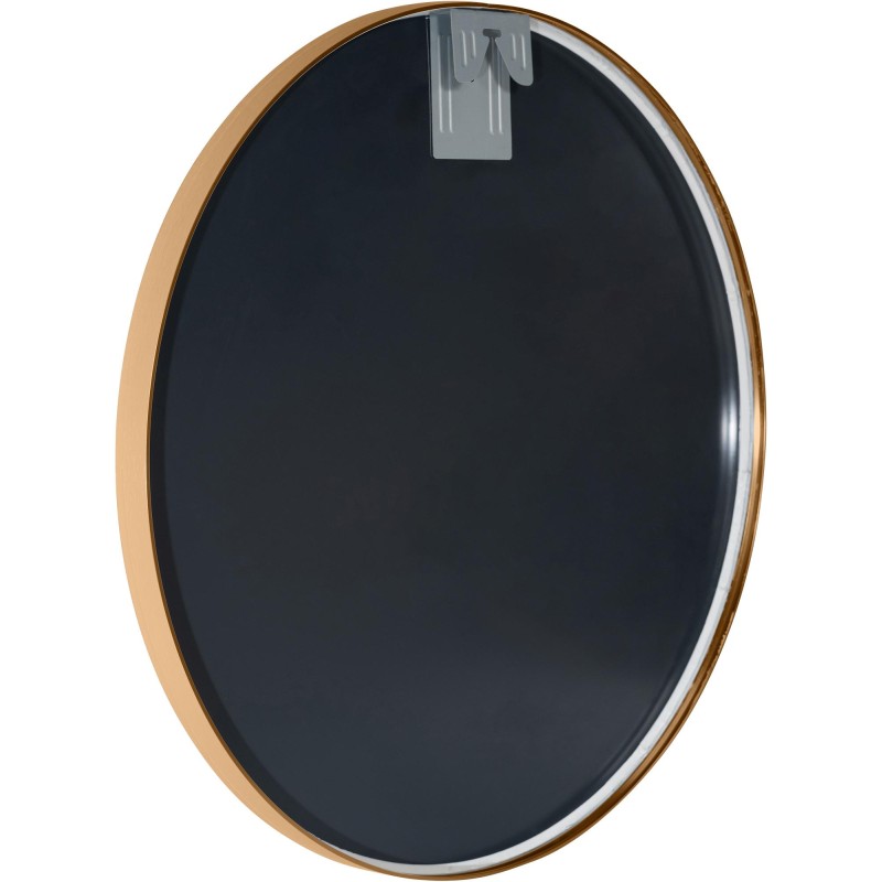 Espejo de pared Elsie L, dorado mate