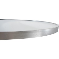 Espejo de pared plateado Elsie L