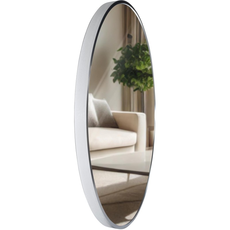 Espejo de pared plateado Elsie L