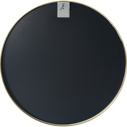 Espejo de pared Elsie XL, acabado dorado brillante