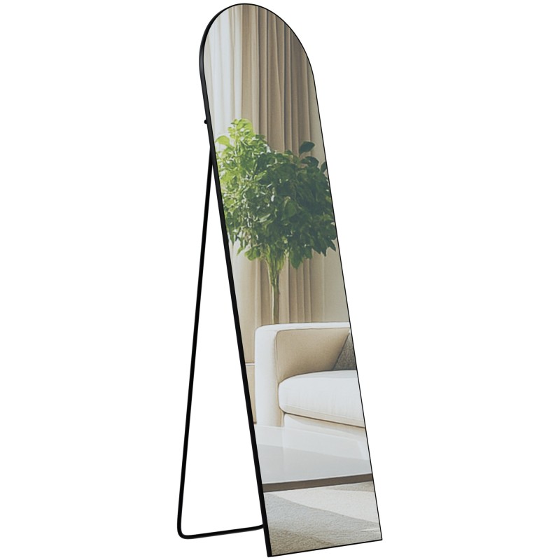 Espejo Moline 140x40 cm negro mate