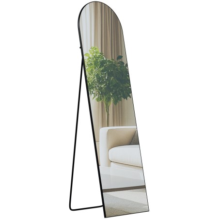 Espejo Moline 140x40 cm negro mate