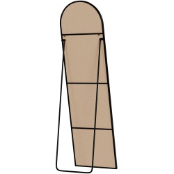 Espejo Moline 140x40 cm negro mate