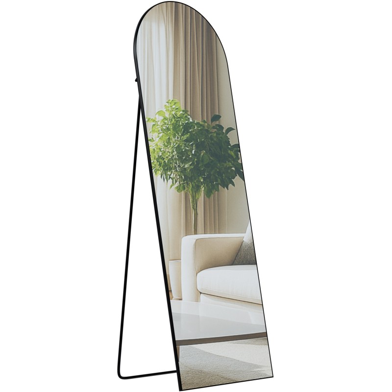 Espejo Moline 150x50 cm negro mate