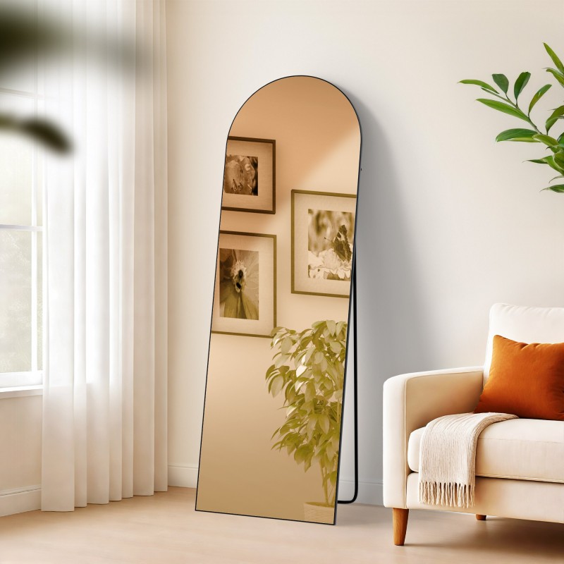 Espejo Moline 150x50 cm negro mate