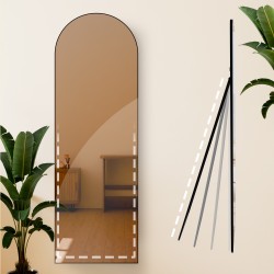 Espejo Moline 150x50 cm negro mate