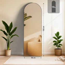 Espejo Moline 150x50 cm negro mate