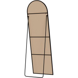 Espejo Moline 160x50 cm negro mate