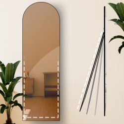 Espejo Moline 160x50 cm negro mate