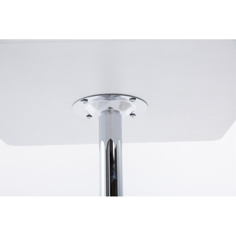 Mesa alta cuadrada blanca