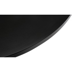 mesa de bar redonda negra