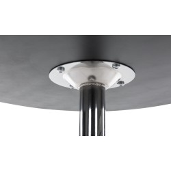 mesa de bar redonda negra