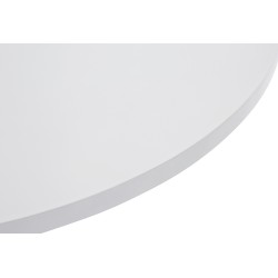 mesa redonda blanca con patas