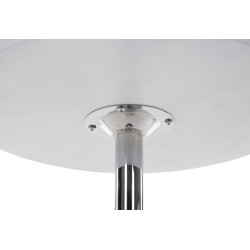 mesa redonda blanca con patas