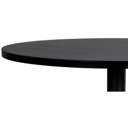 Mesa de bar redonda negra/negra
