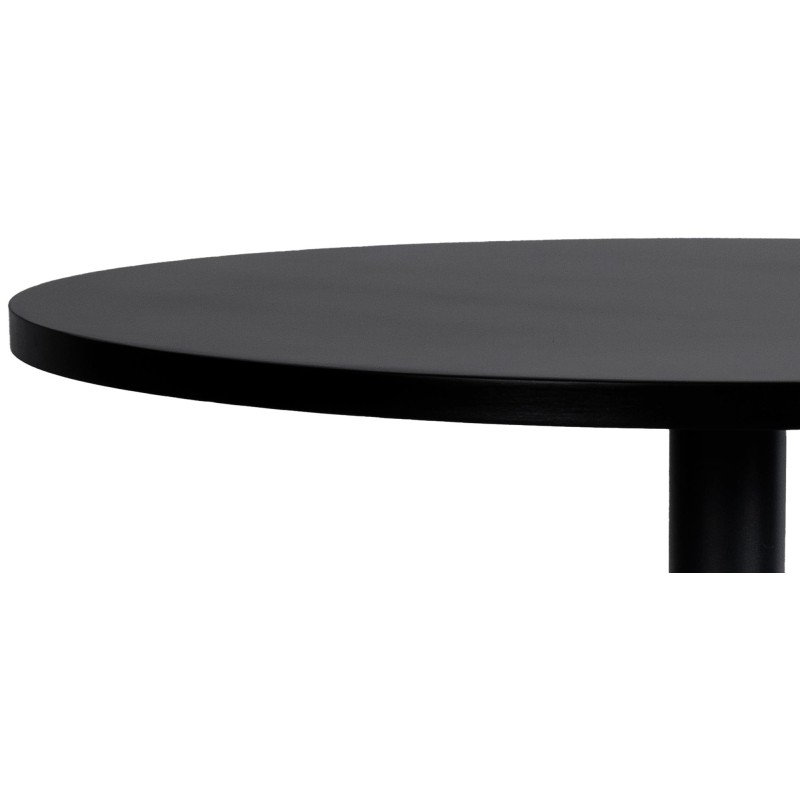Mesa de bar redonda negra/negra