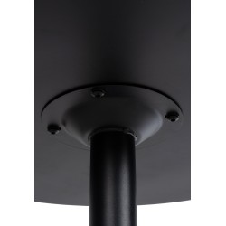 Mesa de bar redonda negra/negra