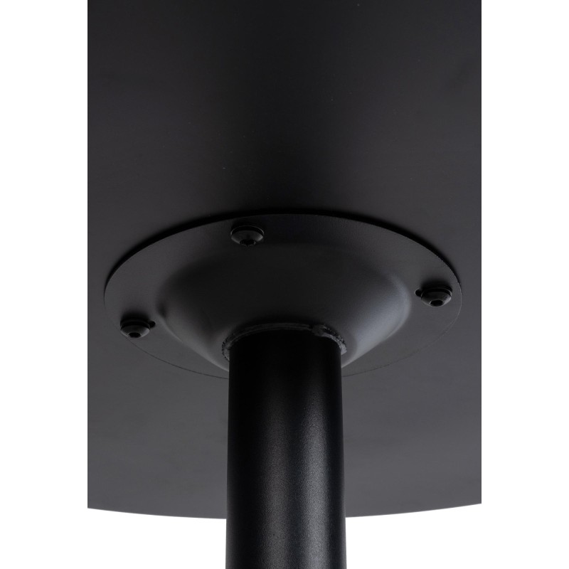 Mesa de bar redonda negra/negra