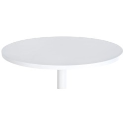 mesa de bar redonda blanca