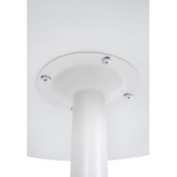 mesa de bar redonda blanca