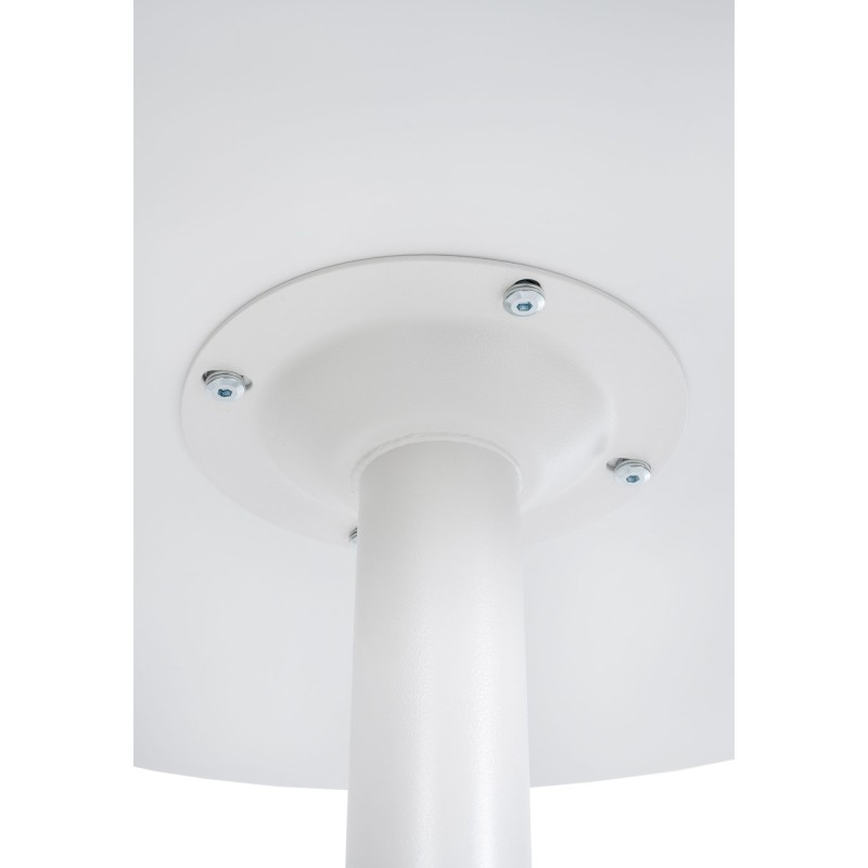 mesa de bar redonda blanca