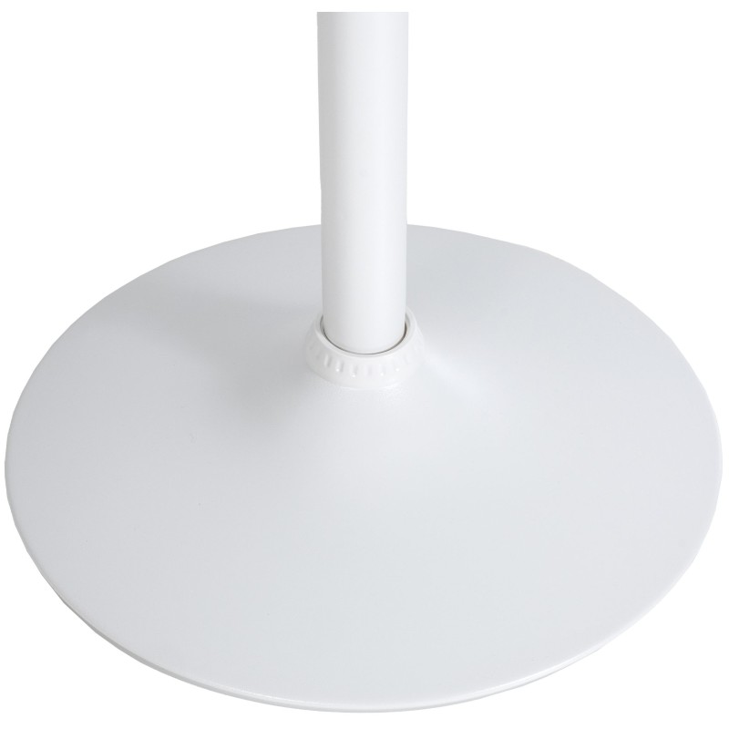 mesa de bar redonda blanca