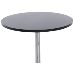 Juego de 2 mesas de bar redondas negras Juego de 2 mesas de bar redondas negras