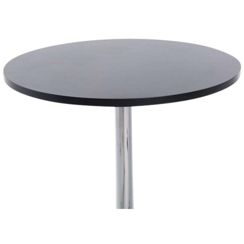 Juego de 2 mesas de bar redondas negras