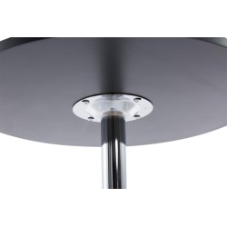 Juego de 2 mesas de bar redondas negras Juego de 2 mesas de bar redondas negras