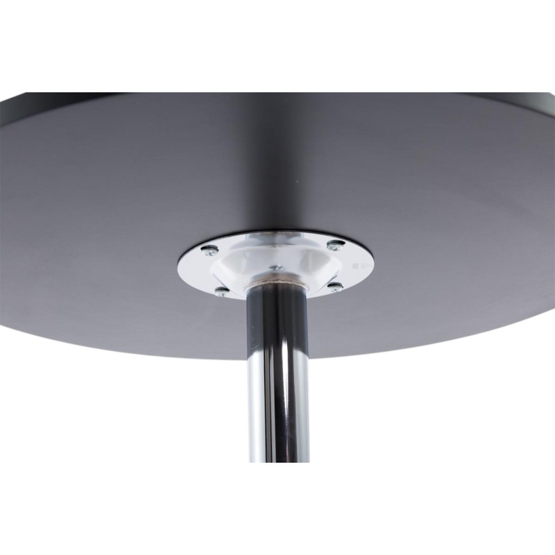 Juego de 2 mesas de bar redondas negras