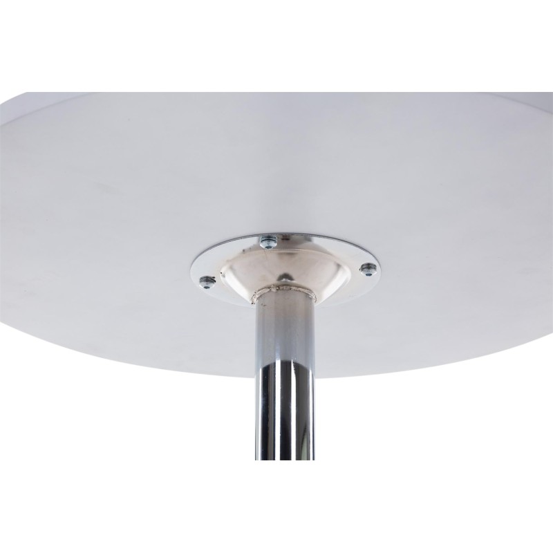 Juego de 2 mesas altas redondas blancas