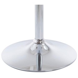 Juego de 2 mesas redondas con patas, blanco mate