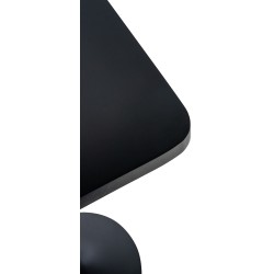 Mesa de bar cuadrada, negra/negra Mesa de bar cuadrada, negra/negra