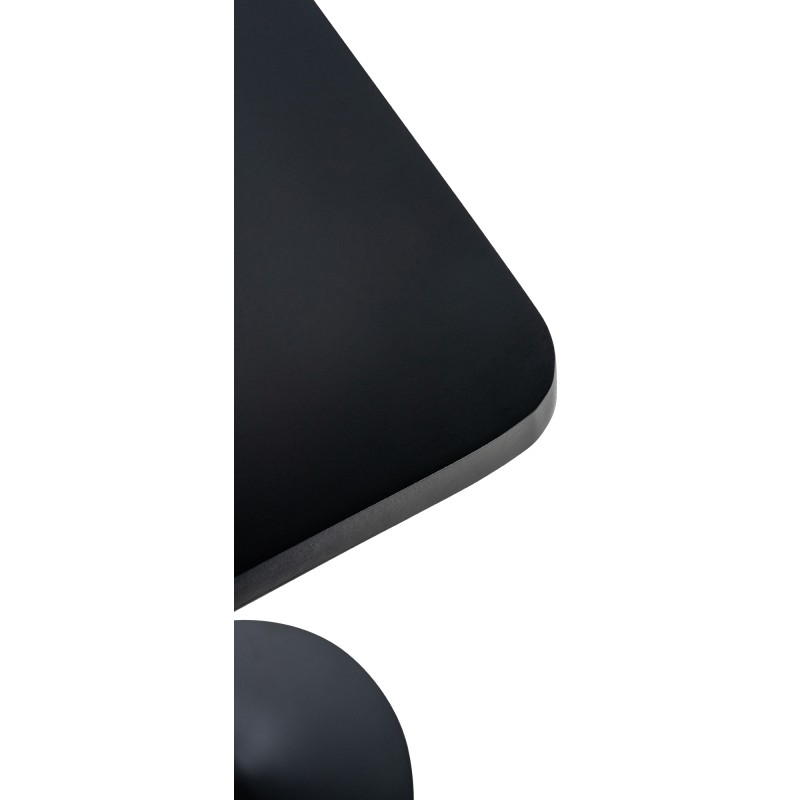 Mesa de bar cuadrada, negra/negra