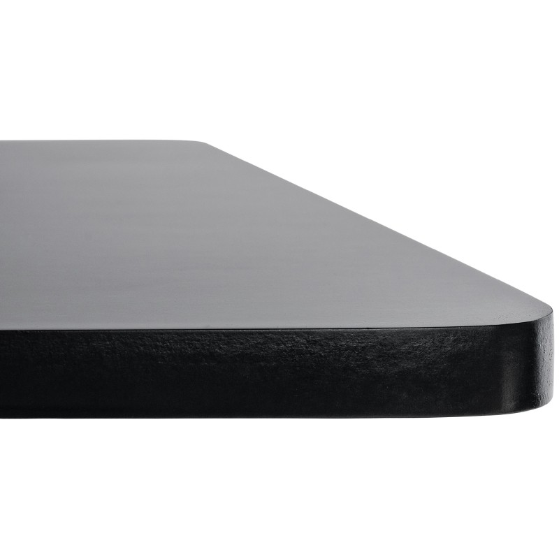 Mesa de bar cuadrada, negra/negra