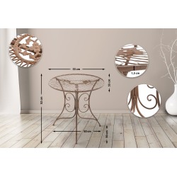 Mesa Ariano, marrón antiguo