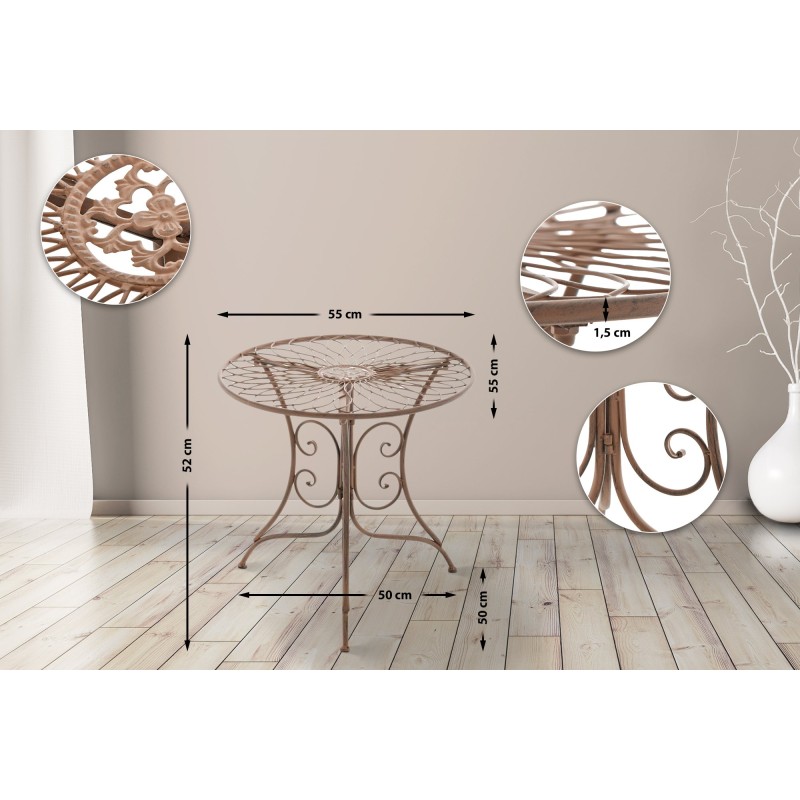 Mesa Ariano, marrón antiguo