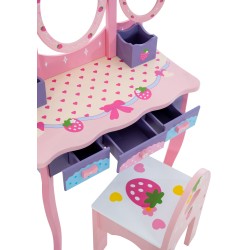 Tocador infantil Emilia rosa