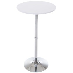 Juego de mesa y sillas de bar Esberg de 4 piezas en color blanco