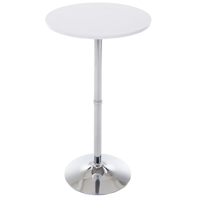 Juego de mesa y sillas de bar Esberg de 4 piezas en color blanco