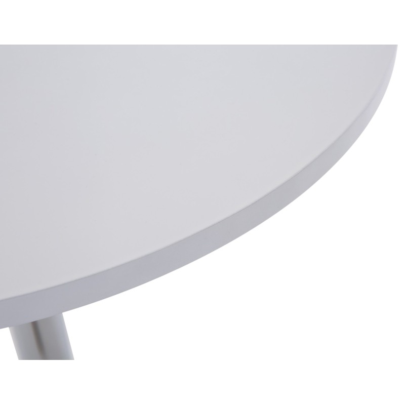 Juego de mesa y sillas de bar Esberg de 4 piezas en color blanco