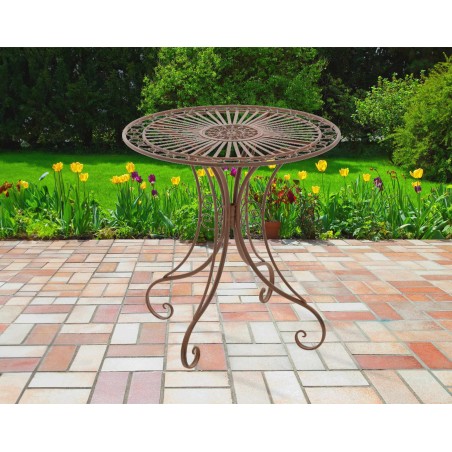 Mesa Hari, marrón antiguo