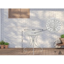 Mesa Hari blanca antigua