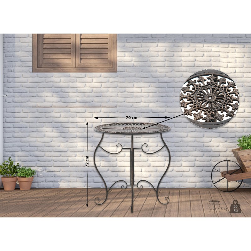 Mesa de bronce de Indra