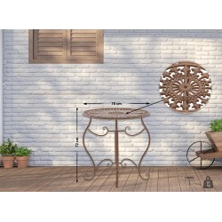 Mesa Indra, marrón antiguo