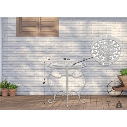 Mesa Indra, blanco antiguo