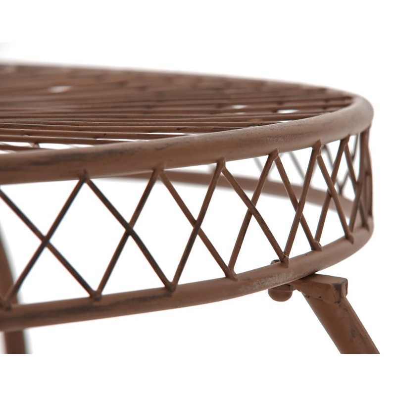 Mesa Sheela, marrón antiguo