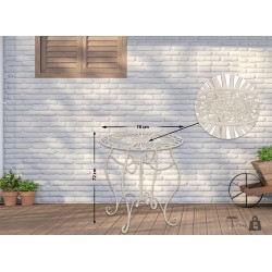 Mesa Indra, crema antigua